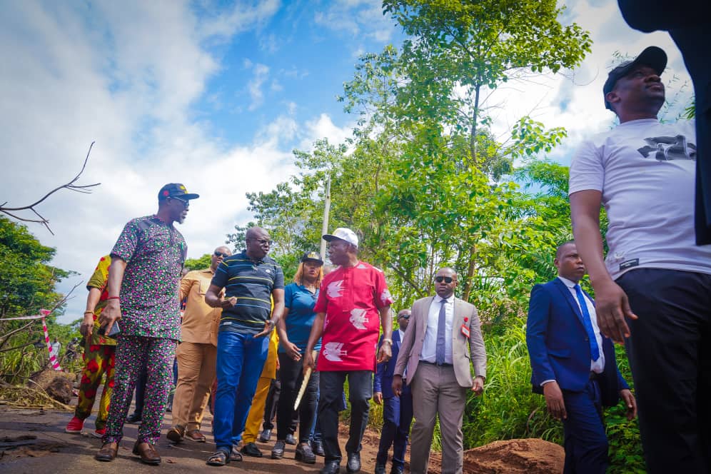 Soludo Visits Erosion Site in Ideani-Nnobi, Calls on FG for Help