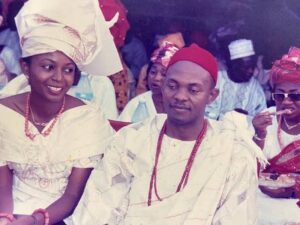 Throwback picture of Tony Elumelu and wife Awele Vivian Elumelu