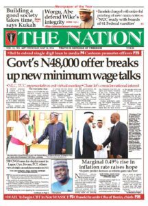 The nation newspaper today