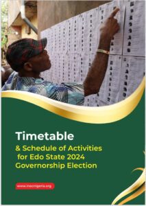 Timetable and schedule for edo election 2024