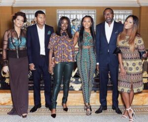 Temi Otedola with her siblings and parents