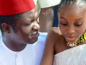 Francis Nwifuru celebrates his daughter Ify