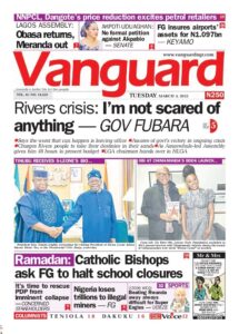 Vanguard Newspaper Headlines in Nigeria Today, 4th March, 2025